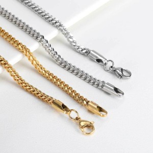 3mm Reverse Chain Stainless Steel Necklace