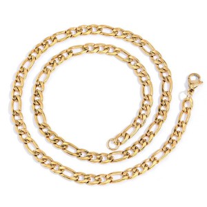 3mm/4mm/5mm/6mm Figaro Chain Stainless Steel Men Necklace