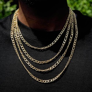 3mm/4mm/5mm/6mm Figaro Chain Stainless Steel Men Necklace