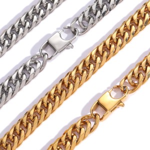 7mm/9mm Cuban Chain Stainless Steel Necklace