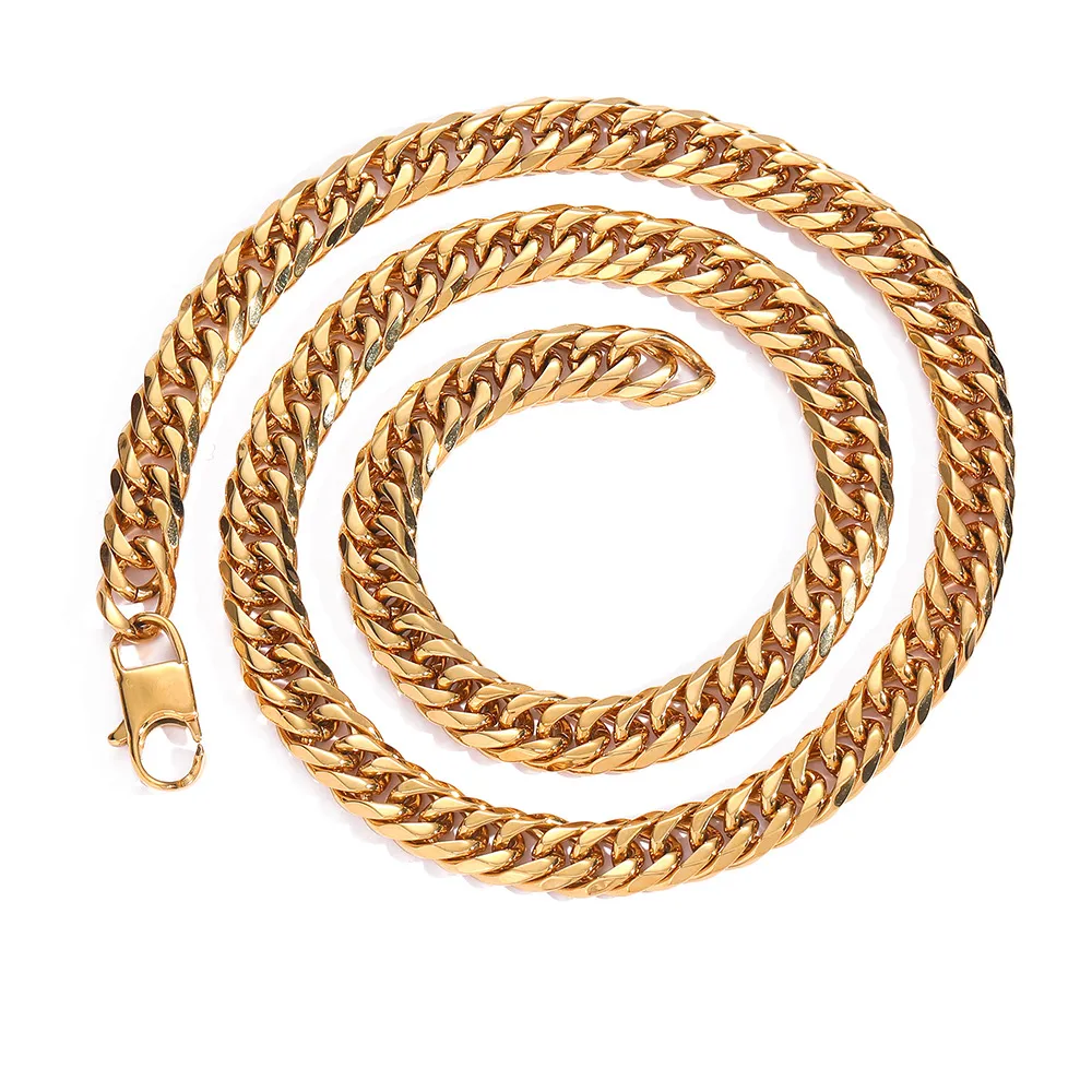 7mm/9mm Cuban Chain Stainless Steel Necklace