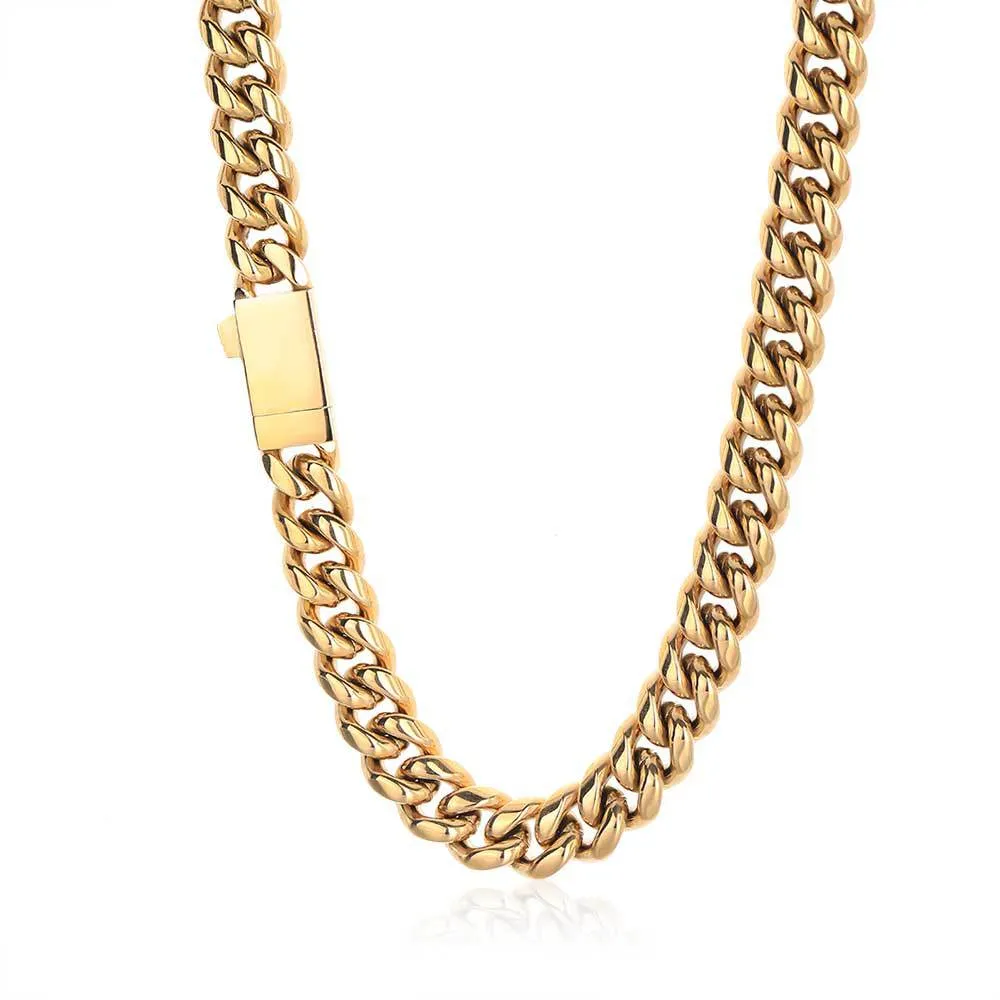 6mm/8mm/10mm/12mm Cuban Chain Stainless Steel Necklace