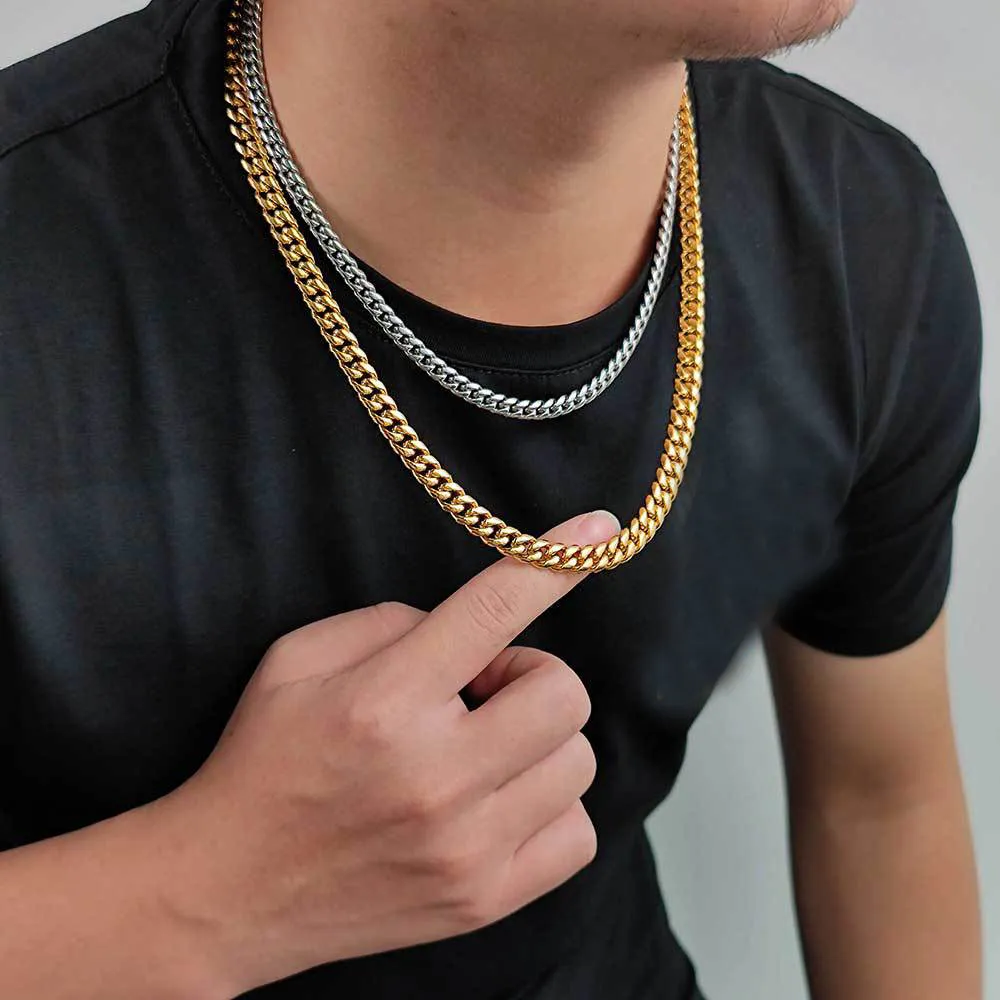 4mm/5mm/6mm/7mm/8mm/9mm Cuban Chain Stainless Steel Necklace - image1