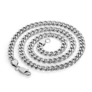 4mm/5mm/6mm/7mm/8mm/9mm Cuban Chain Stainless Steel Necklace