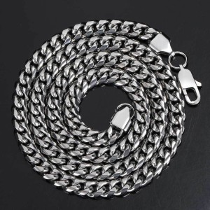 4mm/5mm/6mm/7mm/8mm/9mm Cuban Chain Stainless Steel Necklace