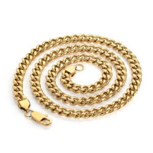 4mm/5mm/6mm/7mm/8mm/9mm Cuban Chain Stainless Steel Necklace