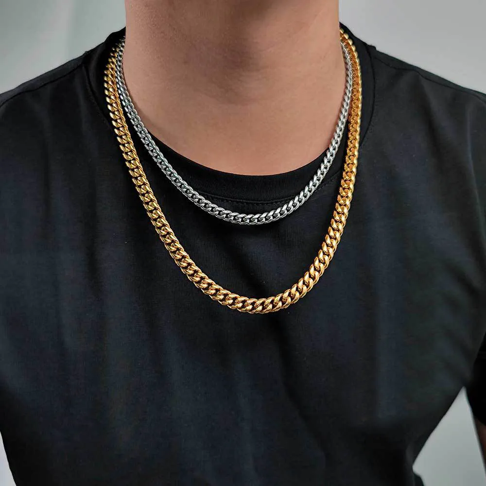 4mm/5mm/6mm/7mm/8mm/9mm Cuban Chain Stainless Steel Necklace - image2