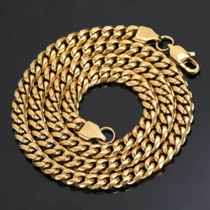 4mm/5mm/6mm/7mm/8mm/9mm Cuban Chain Stainless Steel Necklace