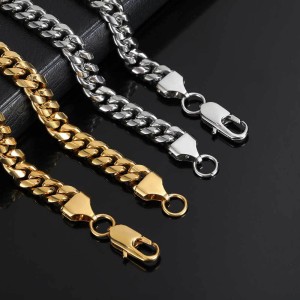 4mm/5mm/6mm/7mm/8mm/9mm Cuban Chain Stainless Steel Necklace