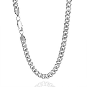 4mm/5mm/6mm/7mm/8mm/9mm Cuban Chain Stainless Steel Necklace