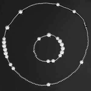 6mm/8mm/10mm Grass Pearl Stainless Steel Beads Chain