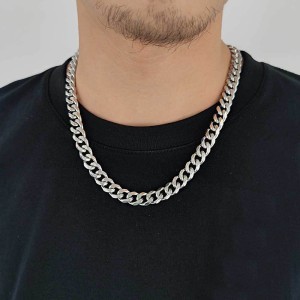 11mm Hip Hop Cuban Chain Stainless Steel Necklace