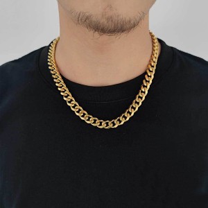 11mm Hip Hop Cuban Chain Stainless Steel Necklace