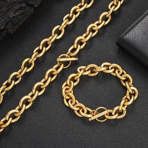 12mm Cross Chain Stainless Steel Necklace