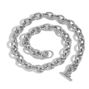 12mm Cross Chain Stainless Steel Necklace