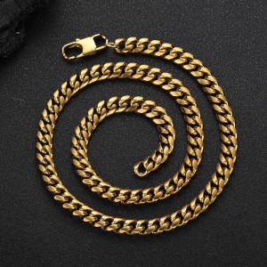 4mm/5mm/6mm/7mm/8mm/9mm Man Cuban Chain Stainless Steel Necklace