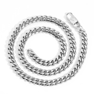 4mm/5mm/6mm/7mm/8mm/9mm Man Cuban Chain Stainless Steel Necklace