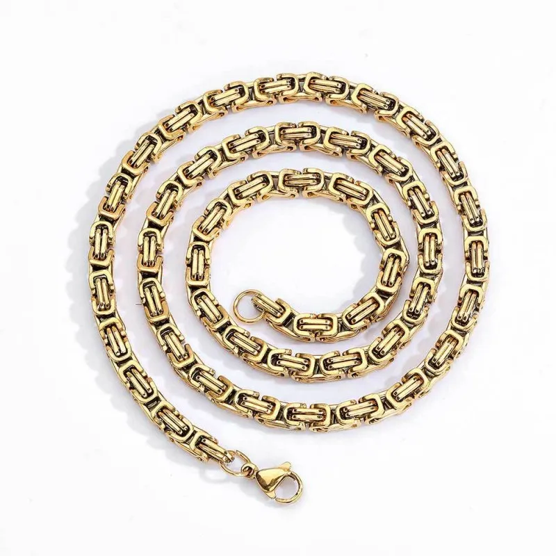 4mm Emperor Chain Stainless Steel Necklace