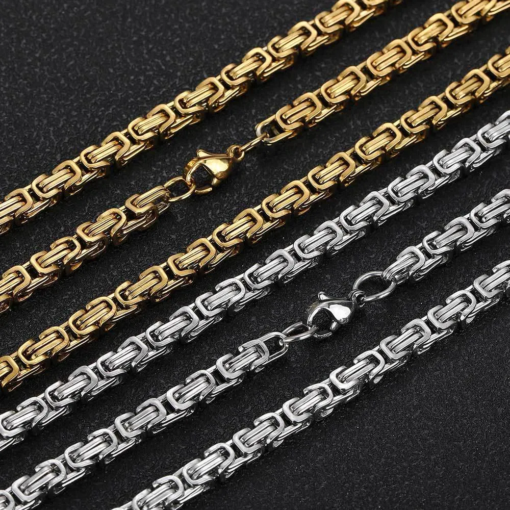 4mm Emperor Chain Stainless Steel Necklace - image2
